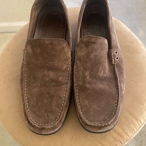 UGG Men's Brown Suede Slip-On Loafers